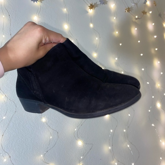 Y2K Black Suede Booties - Picture 2 of 2